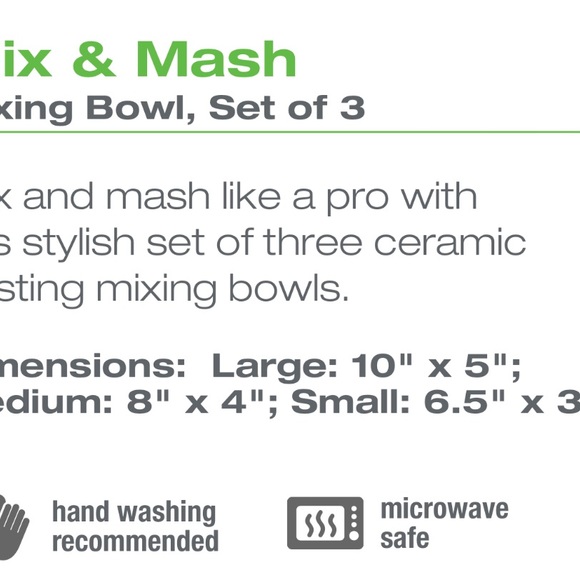 NEW LIMITED EDITION HERBALIFE NUTRITION 3-PC Ceramic Mixing Bowl Set - Picture 3 of 8